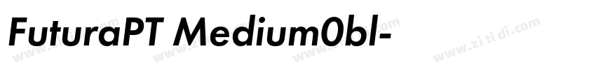 FuturaPT Medium0bl字体转换
